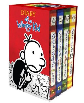 Barnes & Noble Diary of a Wimpy Kid Box of Books (1-4) by Jeff Kinney ...