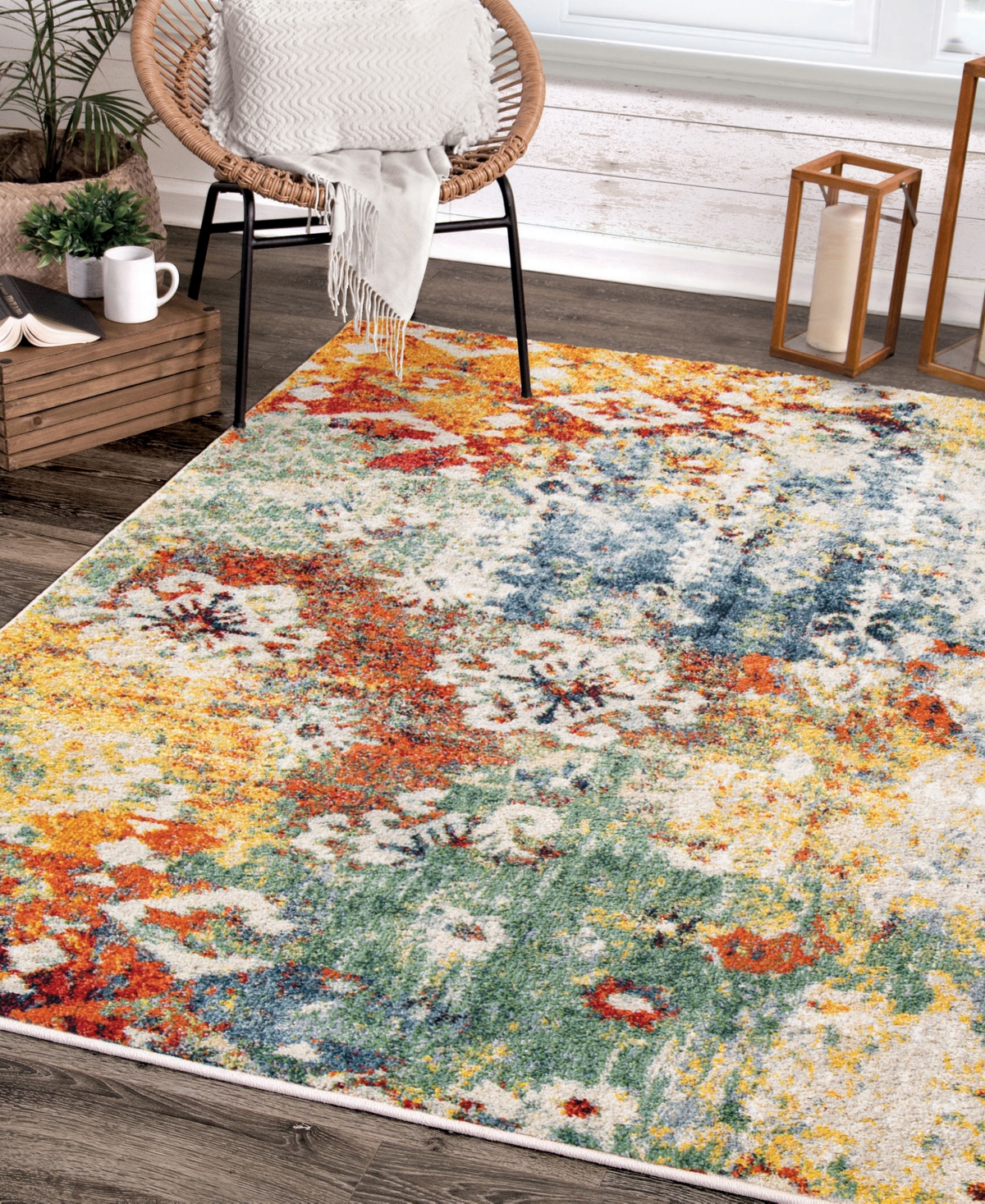 Orian Gemstone Azure Area Rug