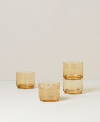 Tuscany Classics Stackable Short Glasses Set, 4 Piece