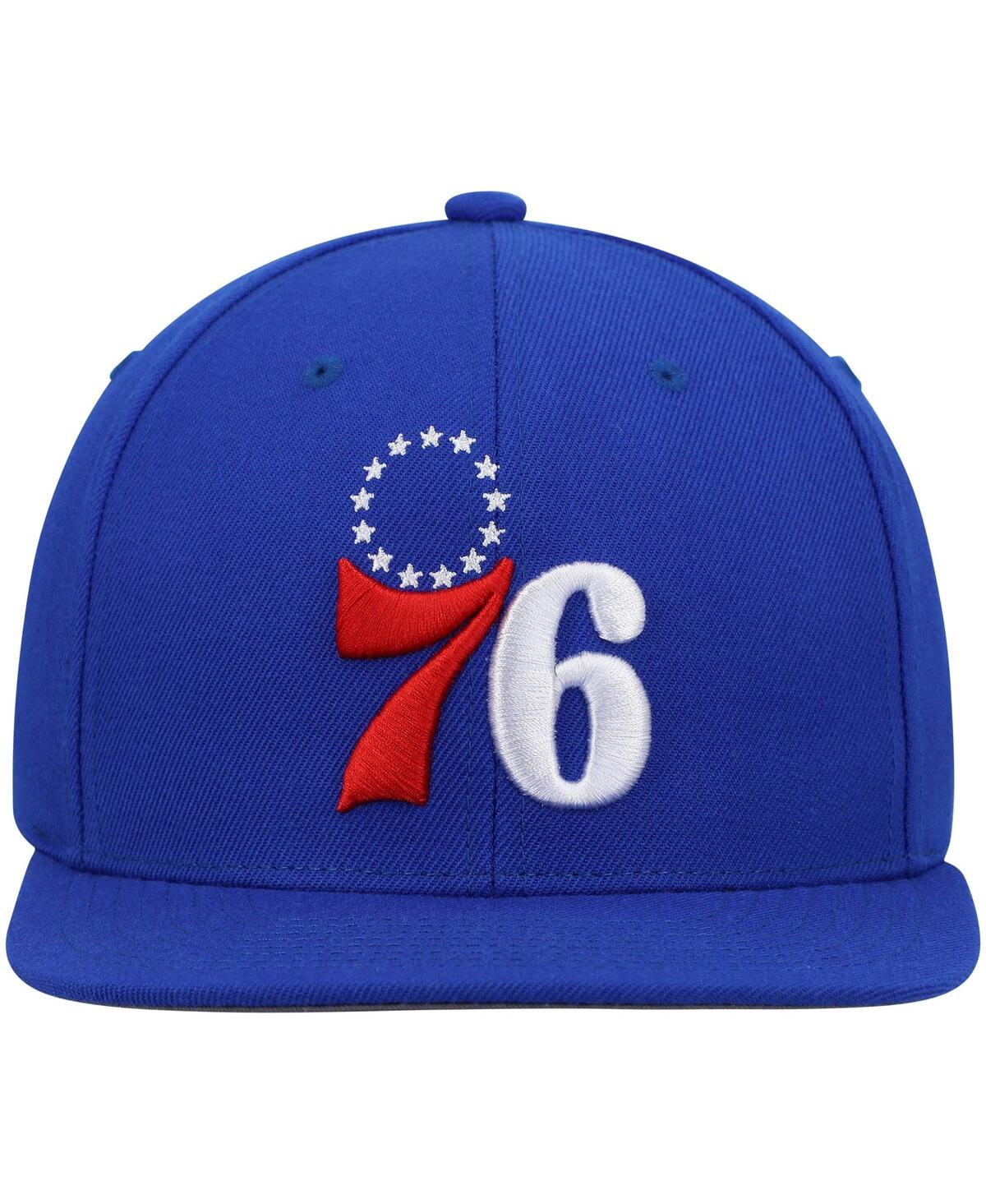 Mitchell & Ness Men's  Royal Philadelphia 76ers Ground 2.0 Snapback Hat In Royal