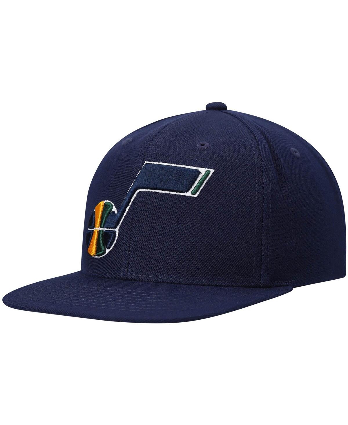 Mitchell & Ness Men's  Navy Utah Jazz Ground 2.0 Snapback Hat In Navy