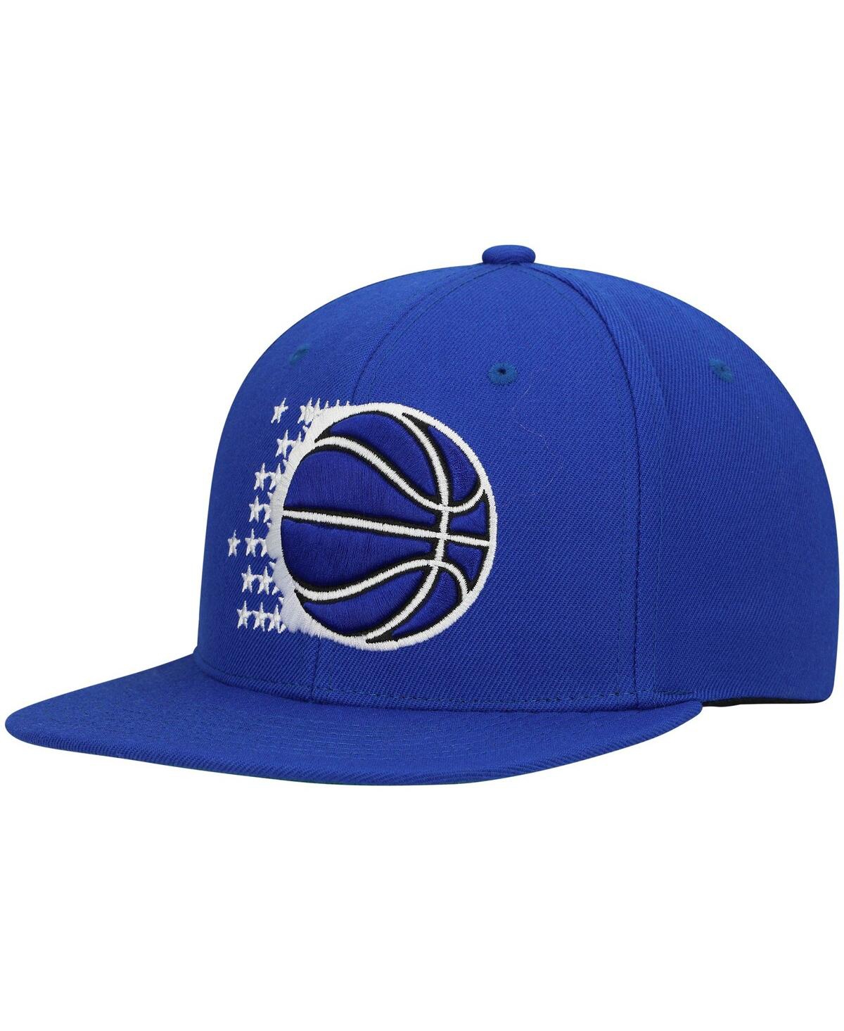 Mitchell & Ness Men's  Blue Orlando Magic Hardwood Classics Team Ground 2.0 Snapback Hat In Blue