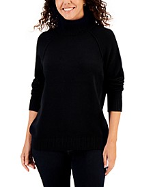 Women's Cotton Turtleneck Sweater, Created for Macy's