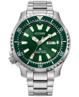 Citizen Men s Promaster Automatic Dive Silver tone Stainless Steel Bracelet Watch 44mm Macy s