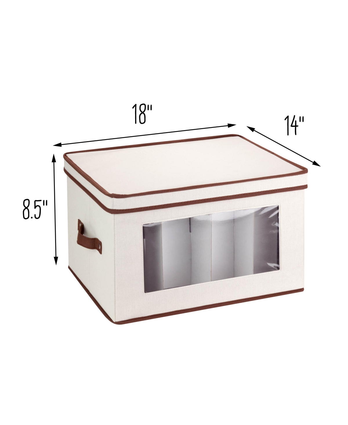 Shop Honey Can Do Canvas Window Storage Box With Lid In Natural