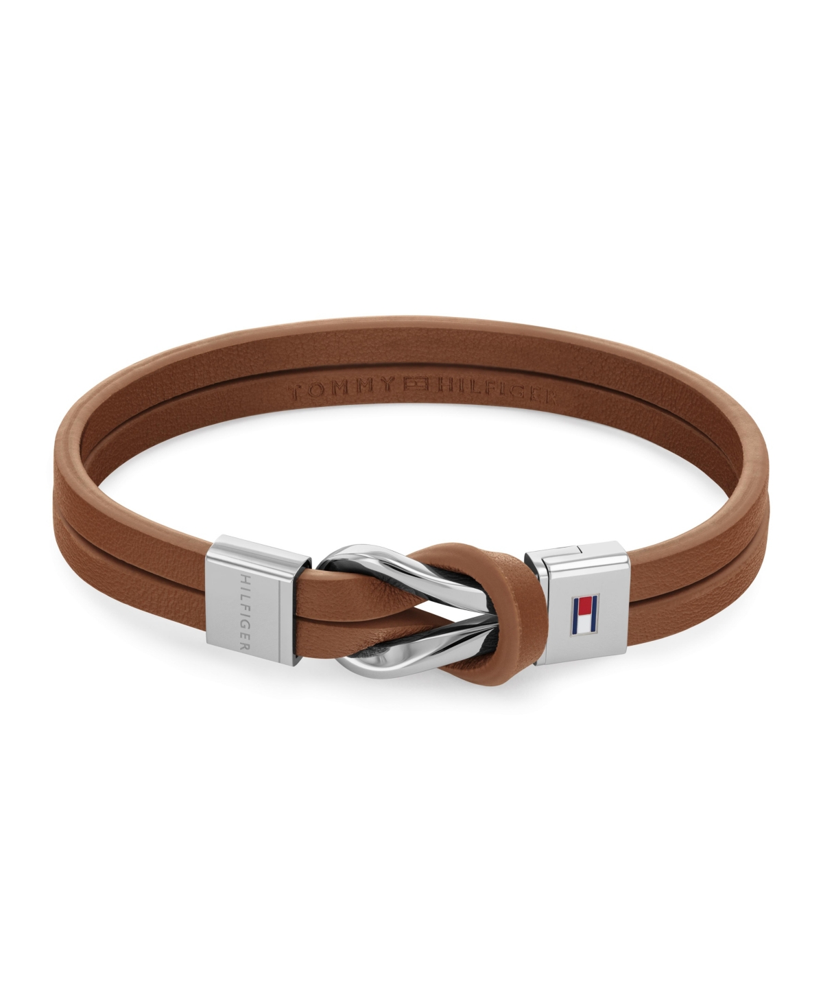 Tommy Hilfiger Men's Leather Bracelet In Brown