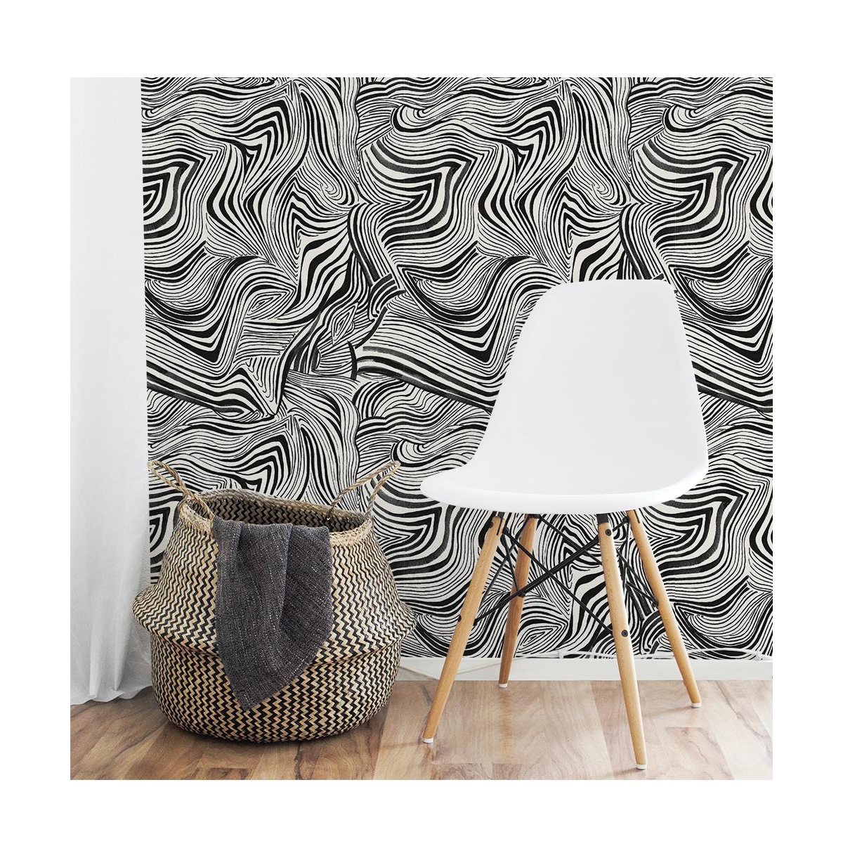 Tempaper Zebra Peel And Stick Wallpaper In Black White ModeSens