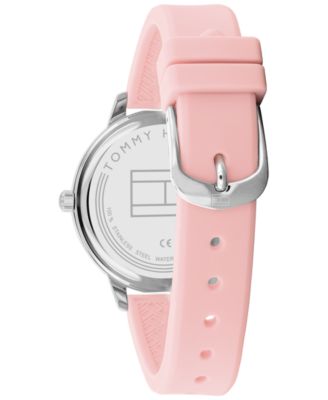 Women's Pink Silicone Strap Watch 38mm