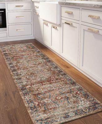 Jericho Washable JC1 2'6" x 10' Runner Area Rug