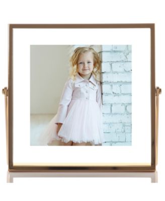 Metal Easel Float Picture Frame, 4" x 4"