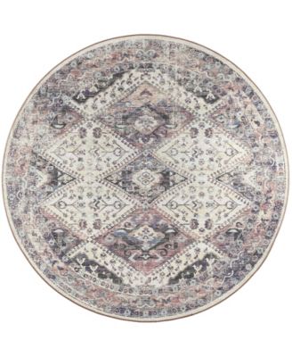 Jericho Washable JC9 8' x 8' Round Area Rug