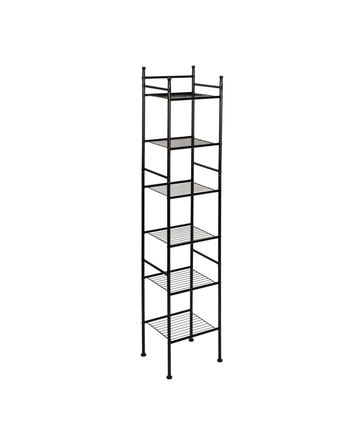 Honey Can Do Space Saving 6 Tier Shelving Tower In Black