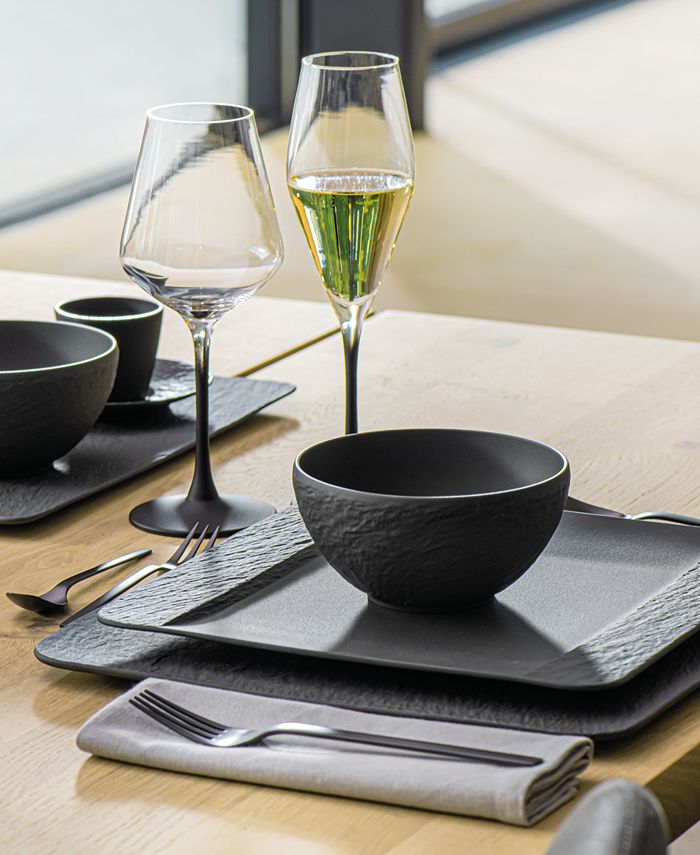 Villeroy & Boch ディナープレート　4枚セット　直径27cm Villeroy & Boch Manufacture Rock Dinner Plate 27cm | Matte Slate