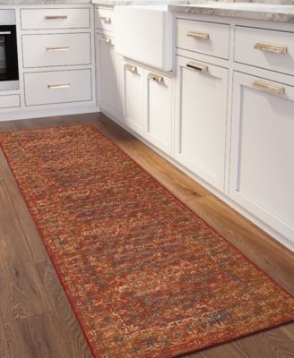Jericho Washable JC3 2'6" x 12' Runner Area Rug