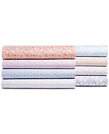 Printed Microfiber 4 Pc. Sheet Sets, Created for Macy's