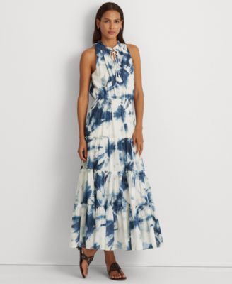 macys ralph lauren blue dress