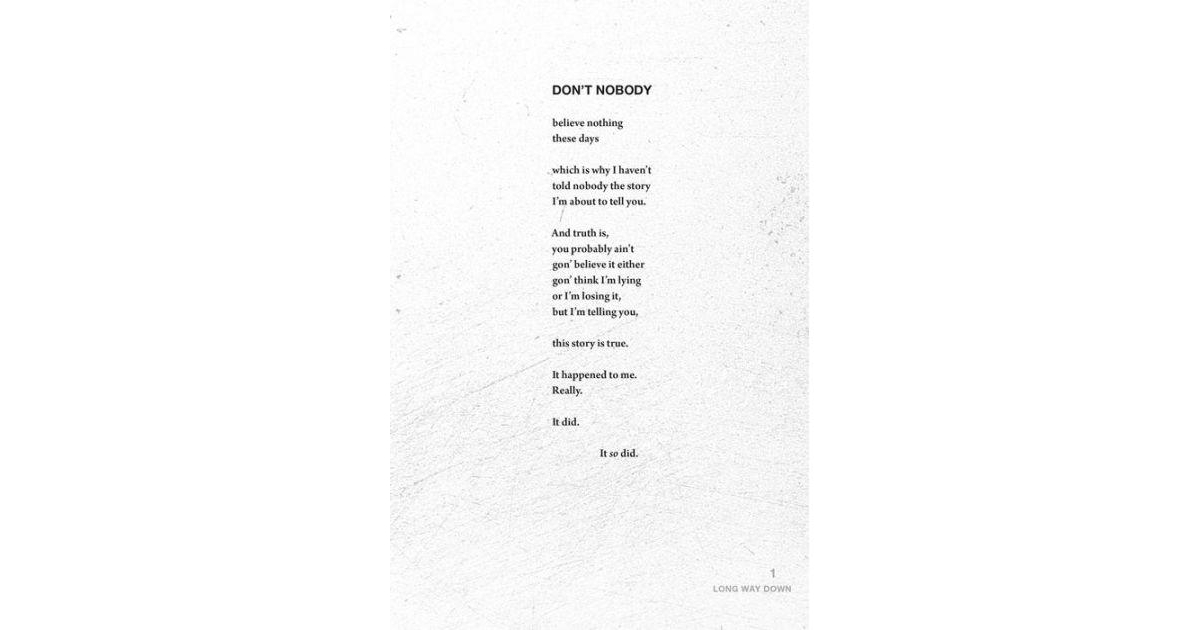 Long Way Down by Jason Reynolds