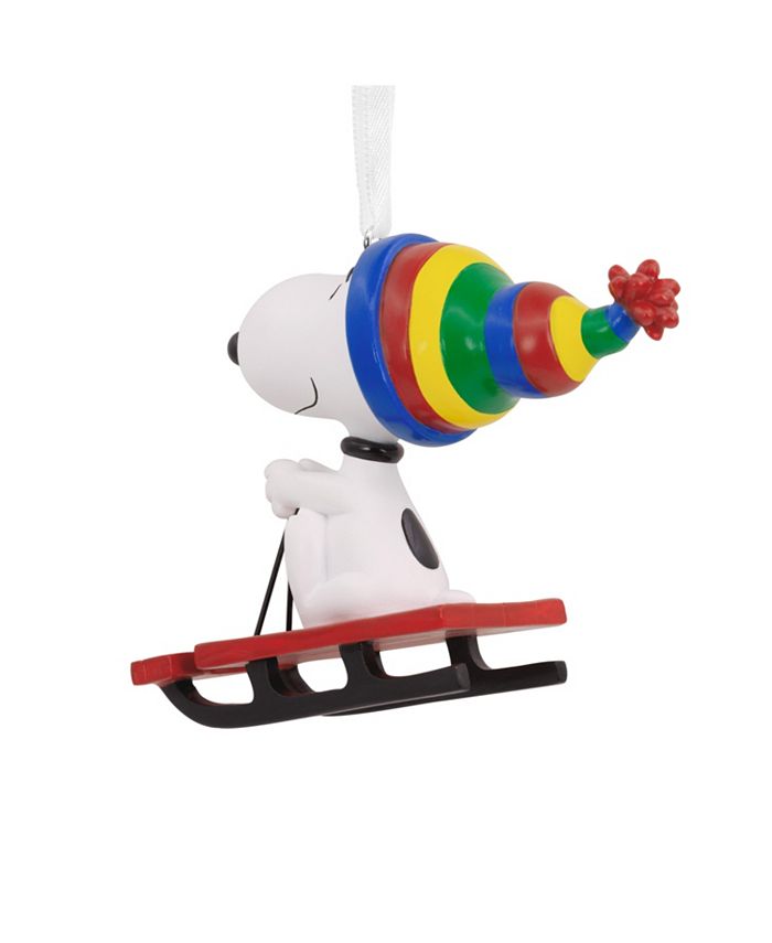 Hallmark Peanuts Snoopy Sledding Christmas Ornament Macy's