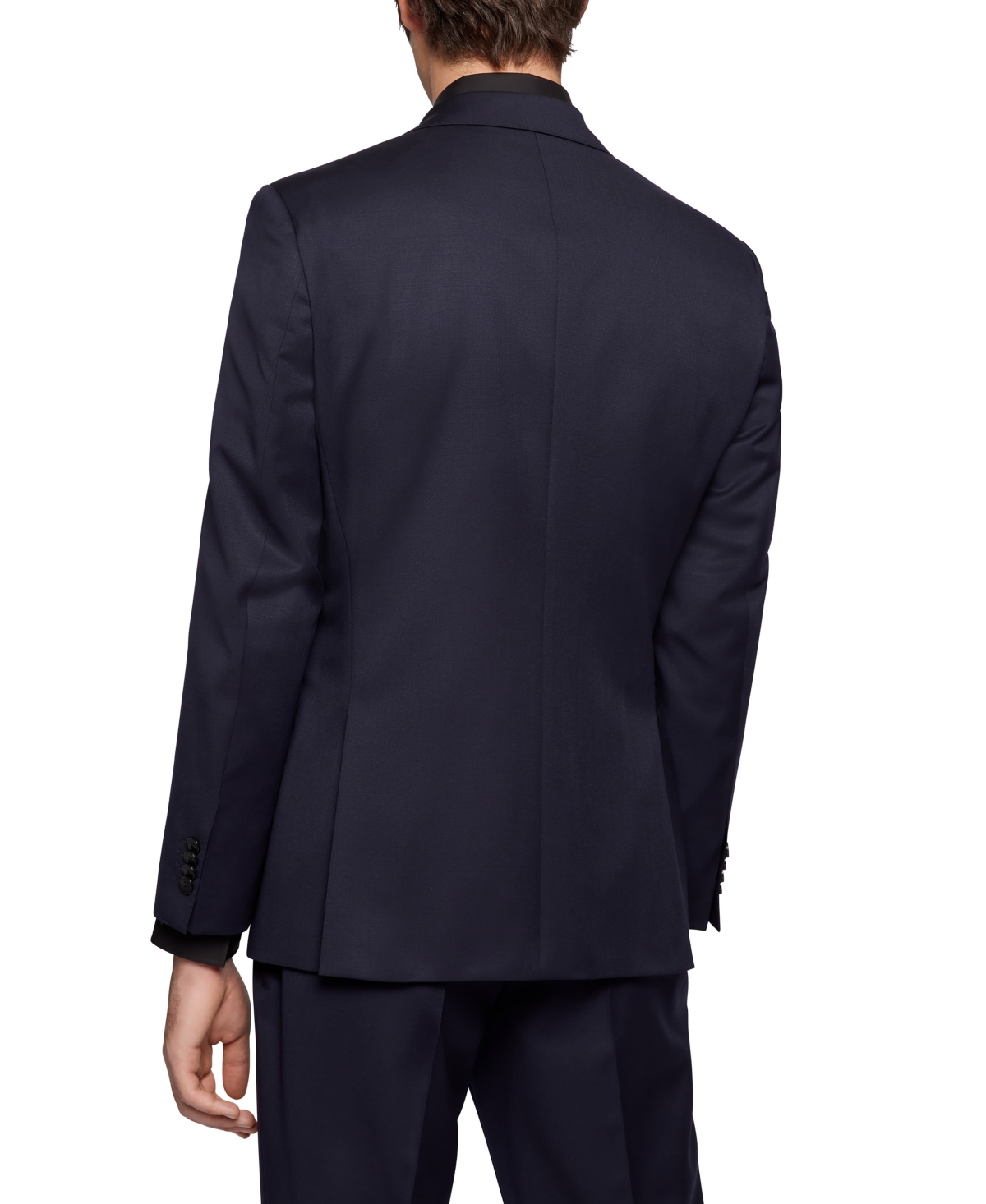 Shop Hugo Boss Boss Men's Single-breasted Jacket In Dark Blue