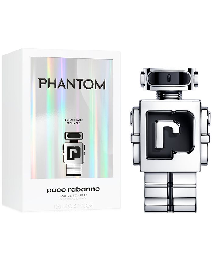 Paco Rabanne Men's Phantom Refillable Eau de Toilette Spray, 5.1oz