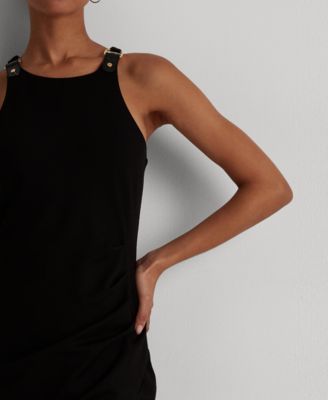 Lauren Ralph Lauren Buckle-Trim Ponte Dress - Macy's