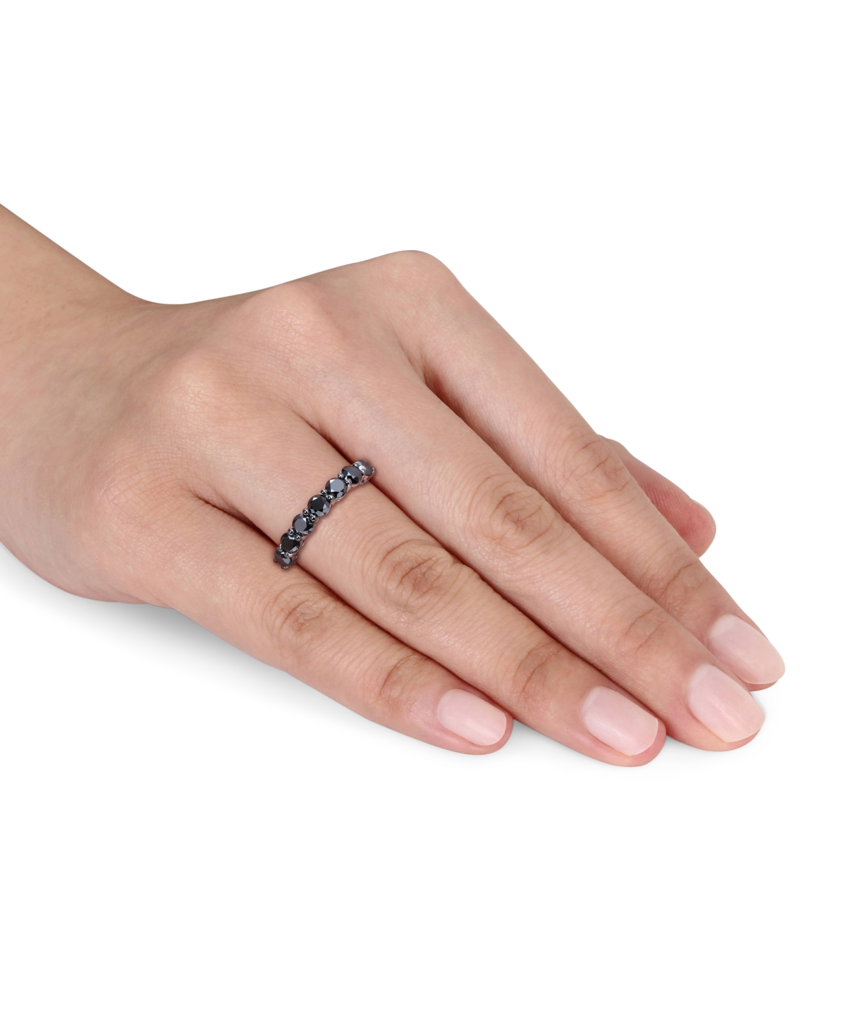 Black Diamond Anniversary Ring (1-3/4 ct. t.w.) in 10k White Gold - 10K White Gold