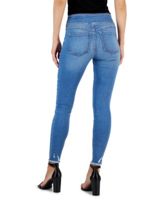 Jeans Femme International Concepts - Taille 10 - Coupe Mom Droit Bleu - Occasion Très Bon état