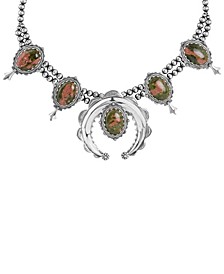 Gemstone Squash Blossom Necklace