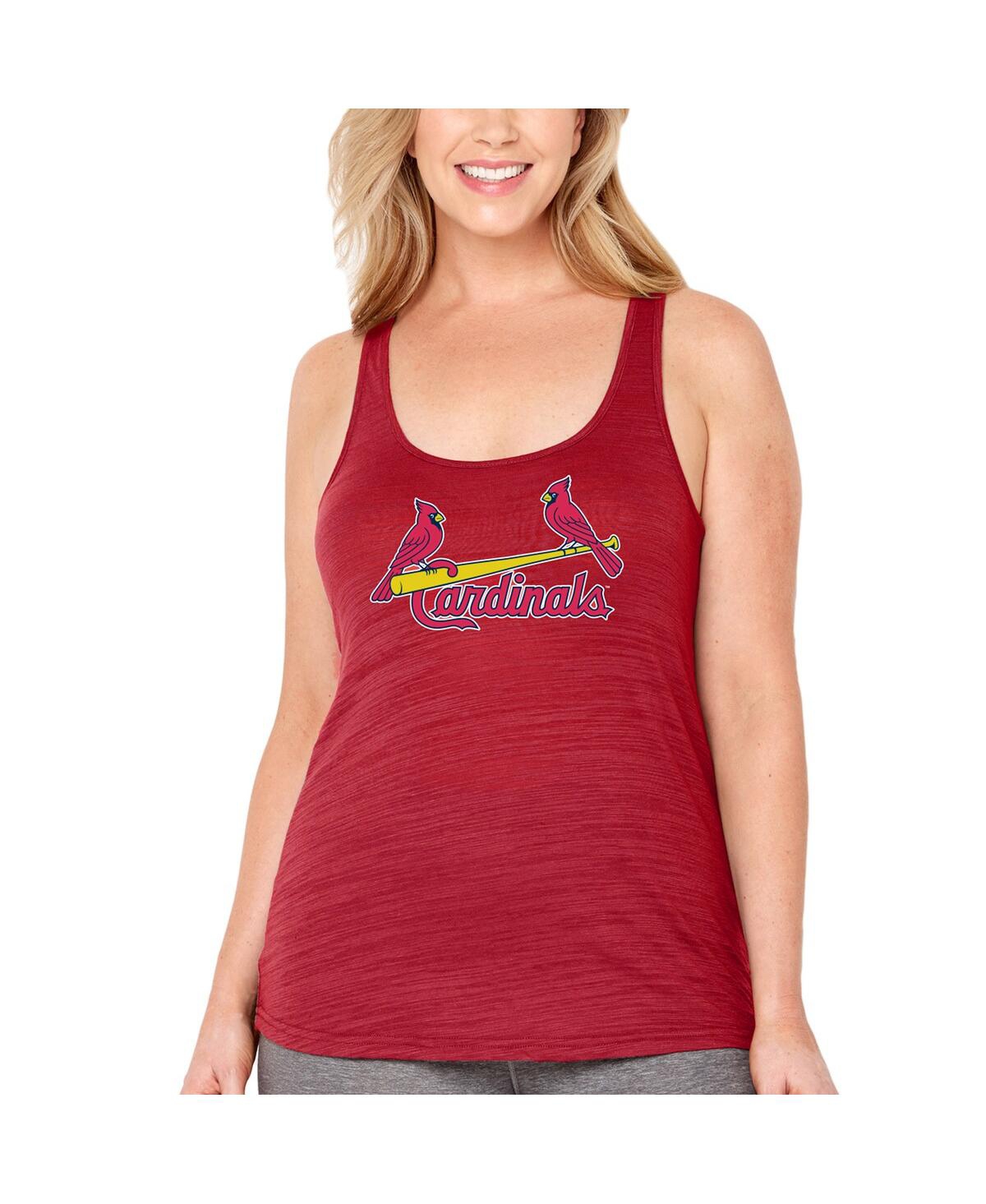 Women's Soft As A GrapeSt. Louis Cardinals Plus Size Swing for the Fences Racerback Tank Top - Red