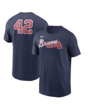 Men's Atlanta Braves Nike Navy Jackie Robinson Day Team 42 T-Shirt