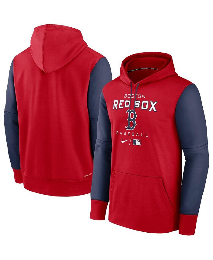 Nike Men's Red, Navy Boston Red Sox Authentic Collection Performance Hoodie  - Macy's