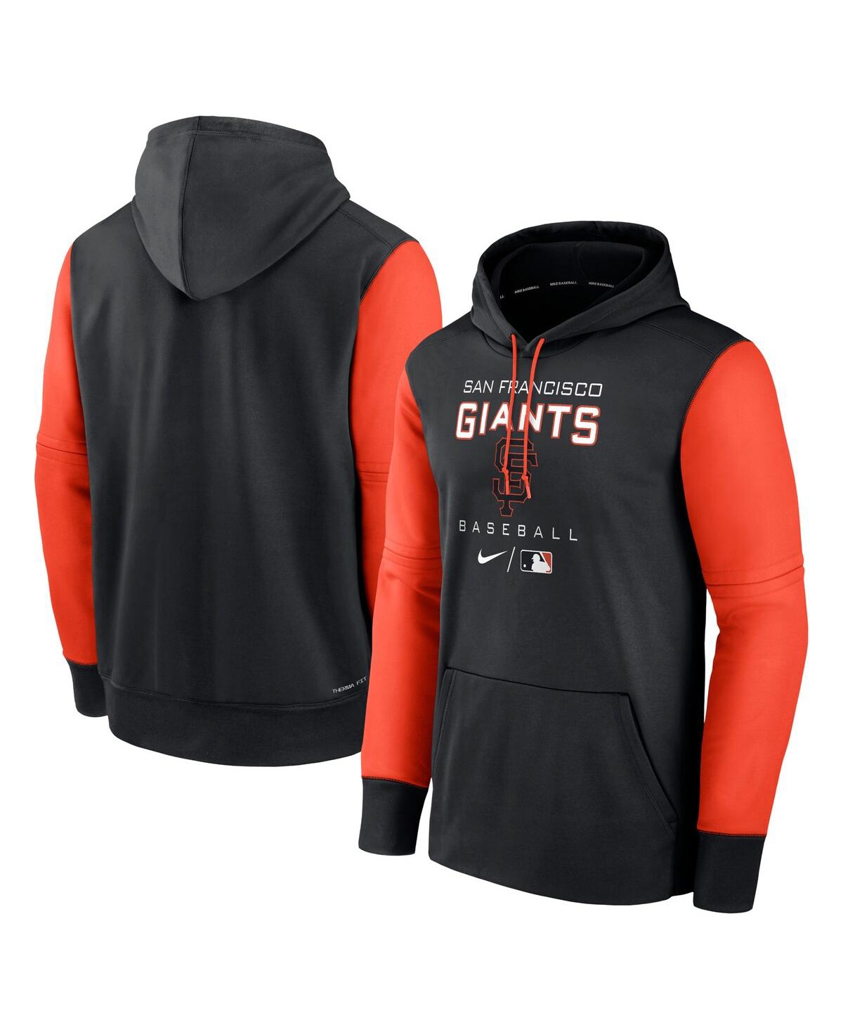 Men's Nike Black, Orange San Francisco Giants Authentic Collection Performance Hoodie