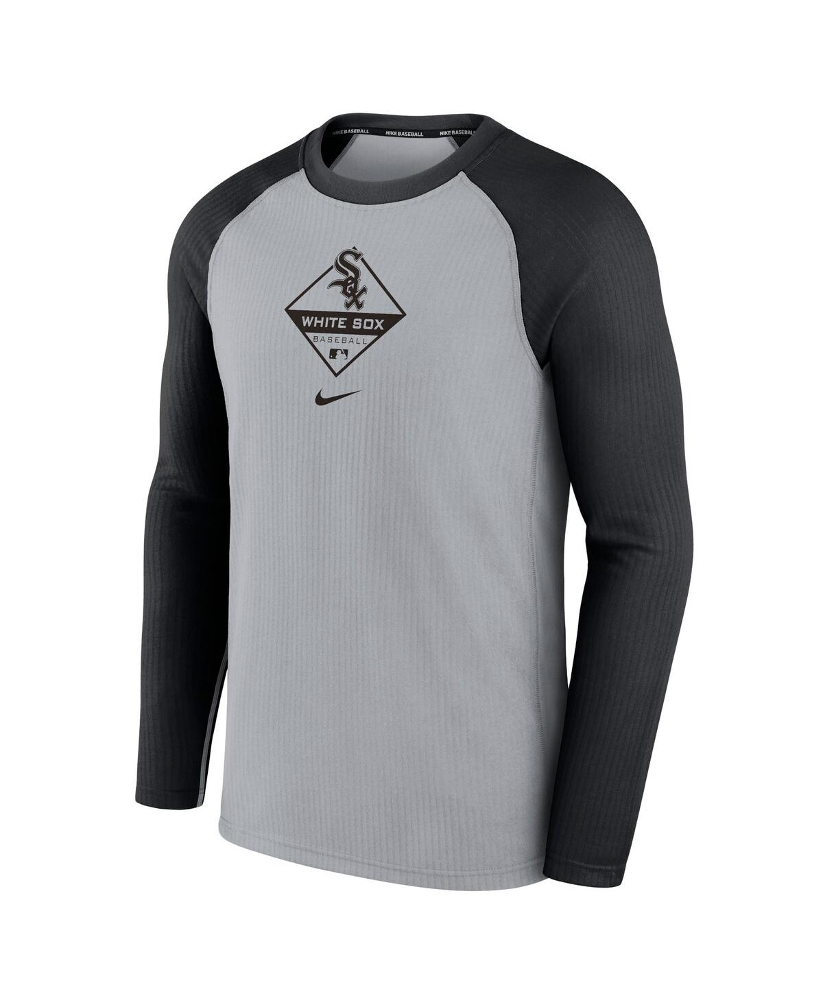 Men's Nike Black Chicago White Sox Game Authentic Collection Performance Raglan Long Sleeve T-shirt - Black