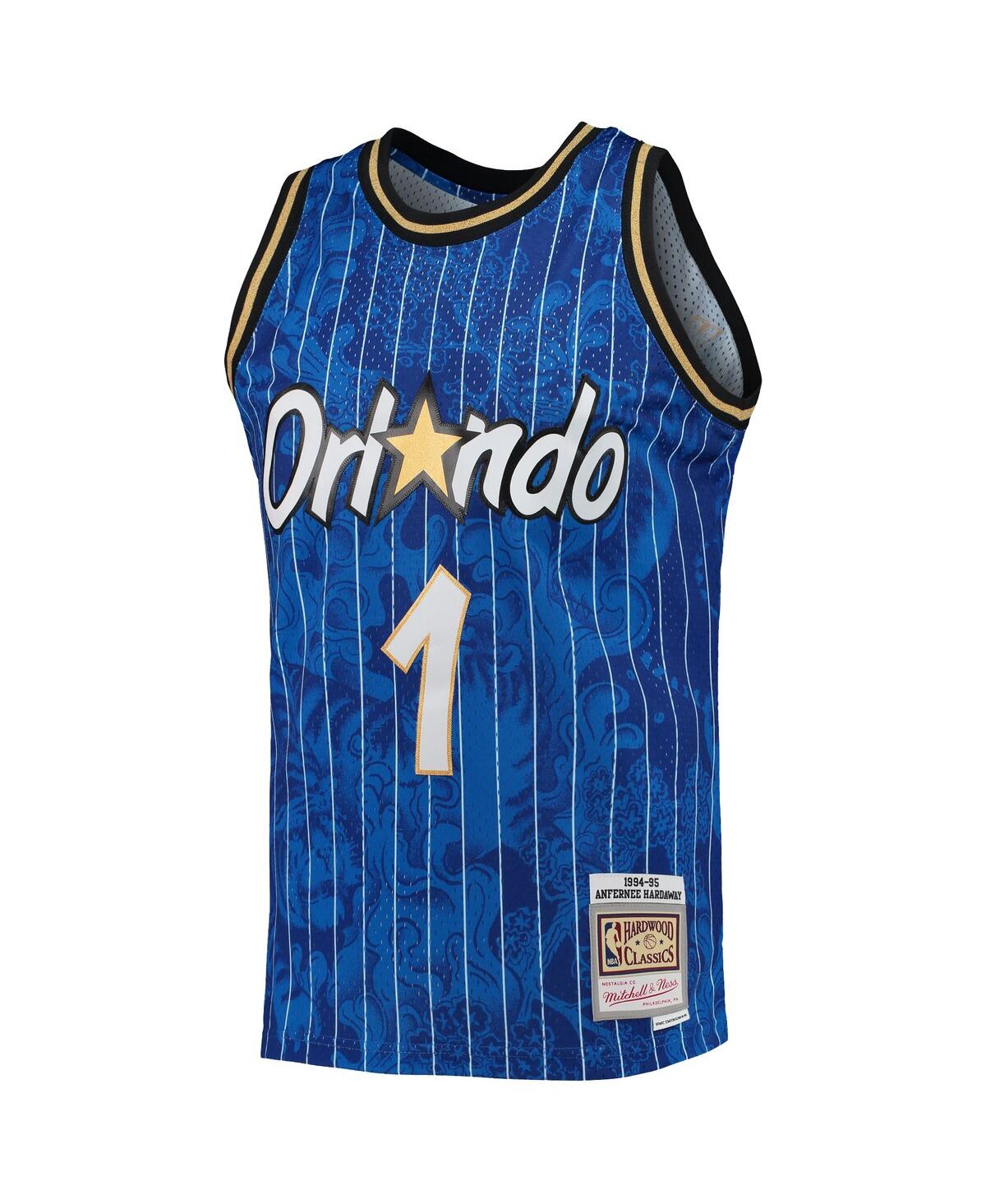 Men's Mitchell & Ness Penny HardawayOrlando Magic Hardwood Classics 1994-95 Lunar New Year Swingman Jersey - Blue