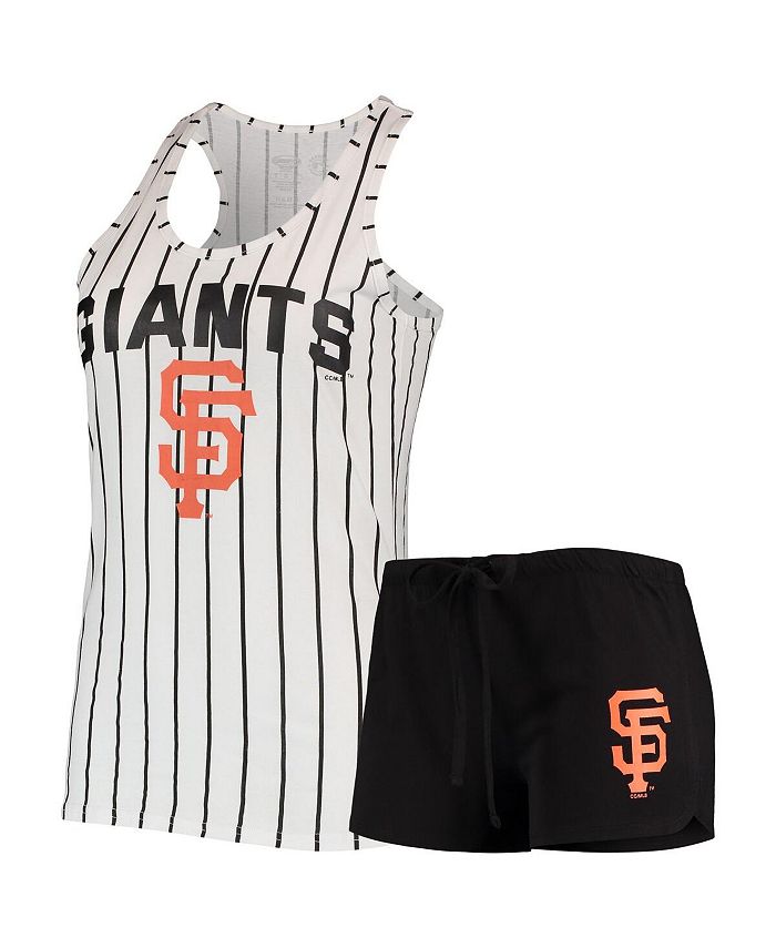 Women's Concepts Sport Charcoal San Francisco Giants Plus Size Jersey Tank  Top & Pants Sleep Set