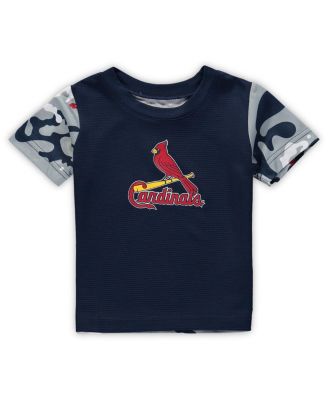 Newborn and Infant Boys and Girls Navy, Red St. Louis Cardinals Pinch Hitter T-shirt and Shorts Set