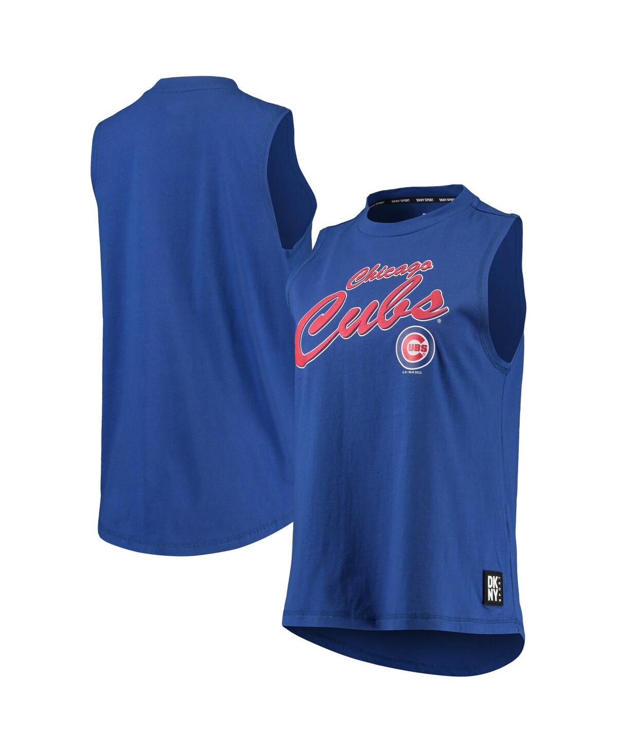 Shop Dkny Women's  Sport Royal Chicago Cubs Marcie Tank Top