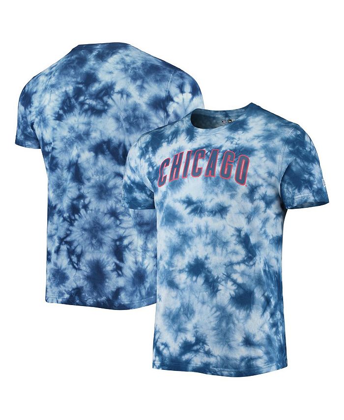 Women's New Era Royal Chicago Cubs Tie-Dye Long Sleeve T-Shirt