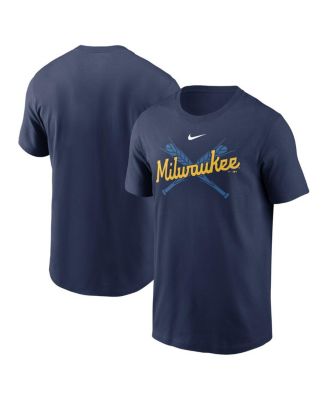 Youth Milwaukee Brewers Nike Navy Authentic Collection Fleece Performance  Pullover Hoodie