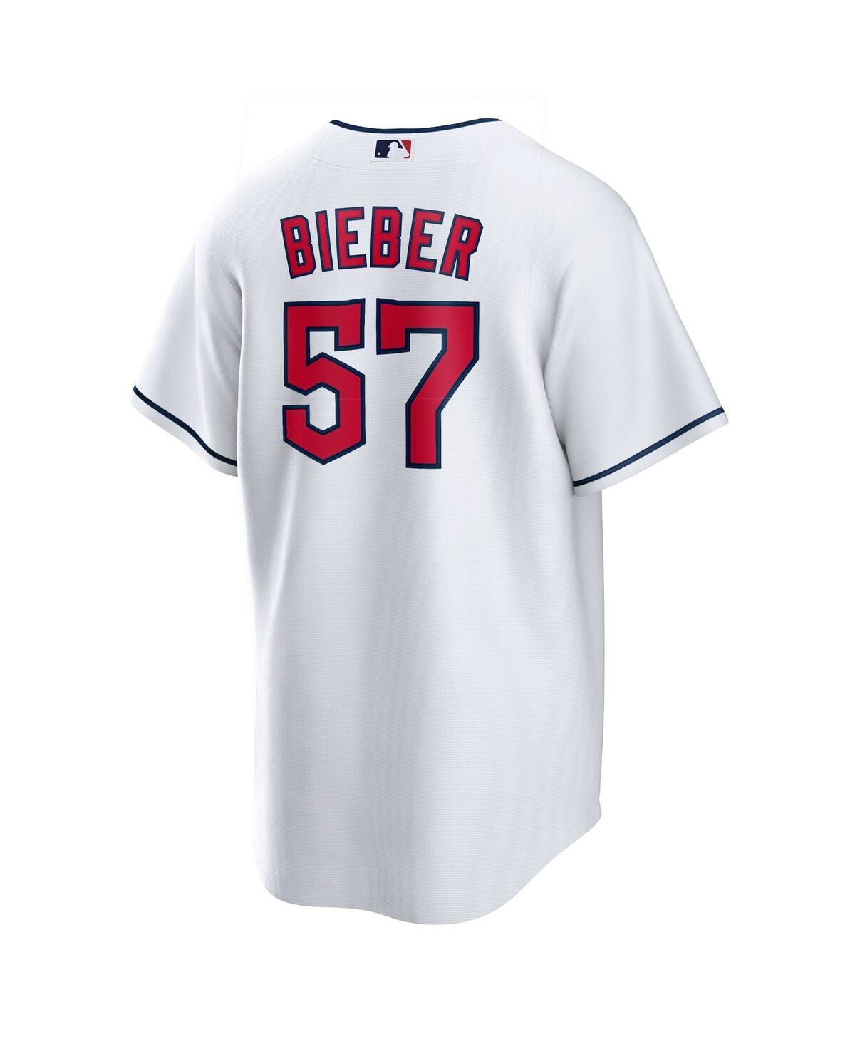 Men's Nike Shane BieberCleveland Guardians Replica Player Jersey - White