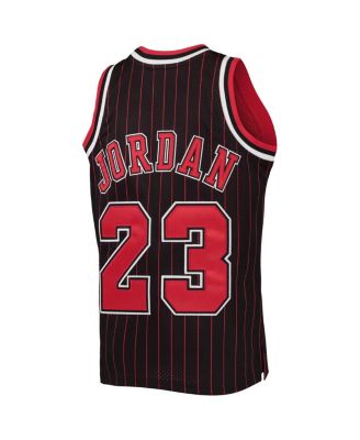 Big Boys Michael Jordan Black, Red Chicago Bulls 1996-97 Hardwood Classics Authentic Jersey