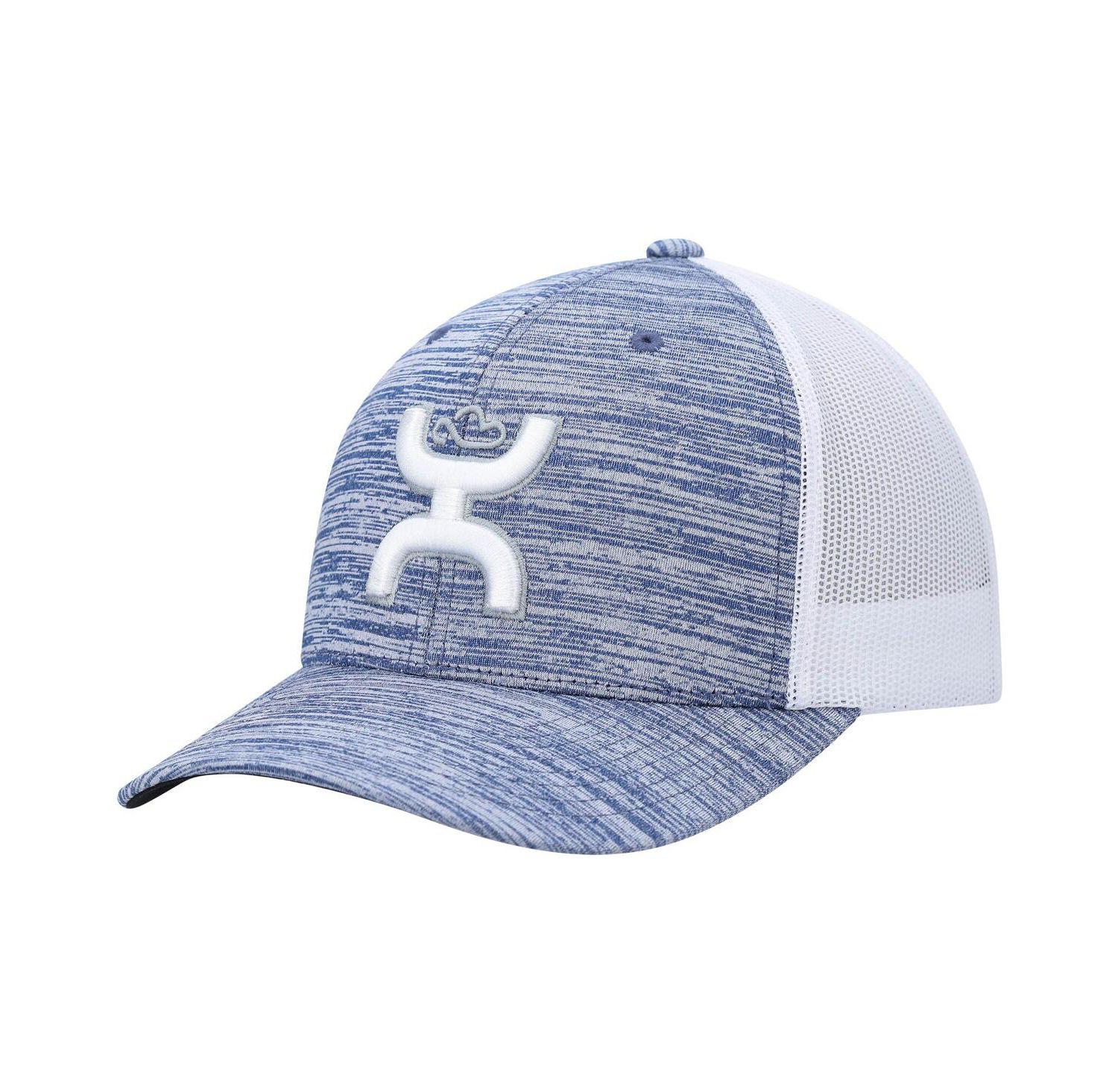 Men's Heather Powder Blue, White Sterling Trucker Snapback Hat