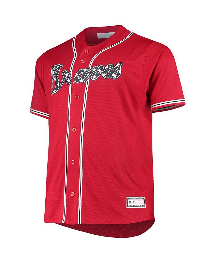 Majestic Big and Tall Atlanta Braves Replica Jersey - Macy's