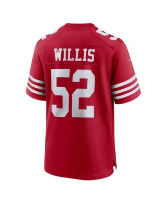 Men's Patrick Willis Scarlet San Francisco 49ers Retired Player Game Jersey