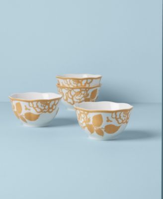 Butterfly Meadow Cottage Rice Bowls, Set of 4