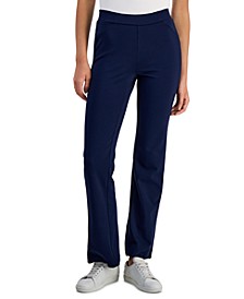 Women's Ponté-Knit Boot-Cut Pull-On Pants, Created for Macy's