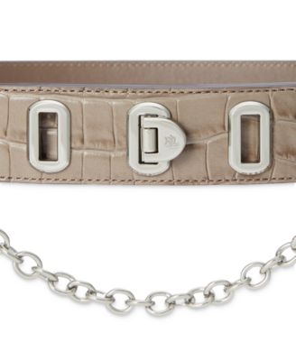 ralph lauren flip lock leather belt