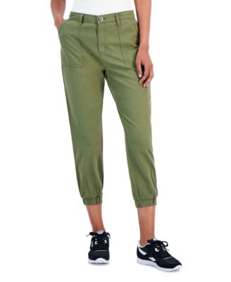 Style & Co - Petite Mid Rise Cropped Utility Pants