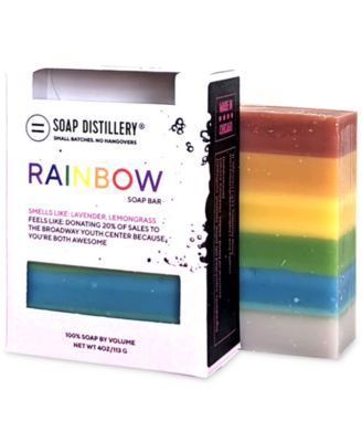 Soap Distillery - Lavender Lemongrass Rainbow Soap, 4-Oz.