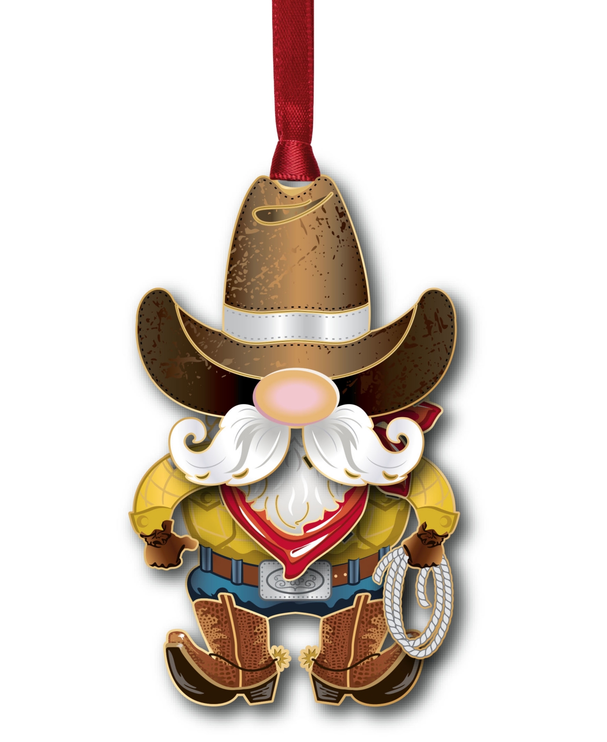 Cowboy Gnome Ornament